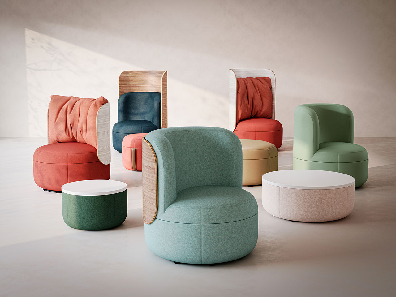 KFI Studios Expands Dotti Collection With More Seating Options