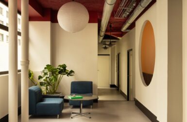 A Co-Working Space in Paris Celebrates Modernist Style