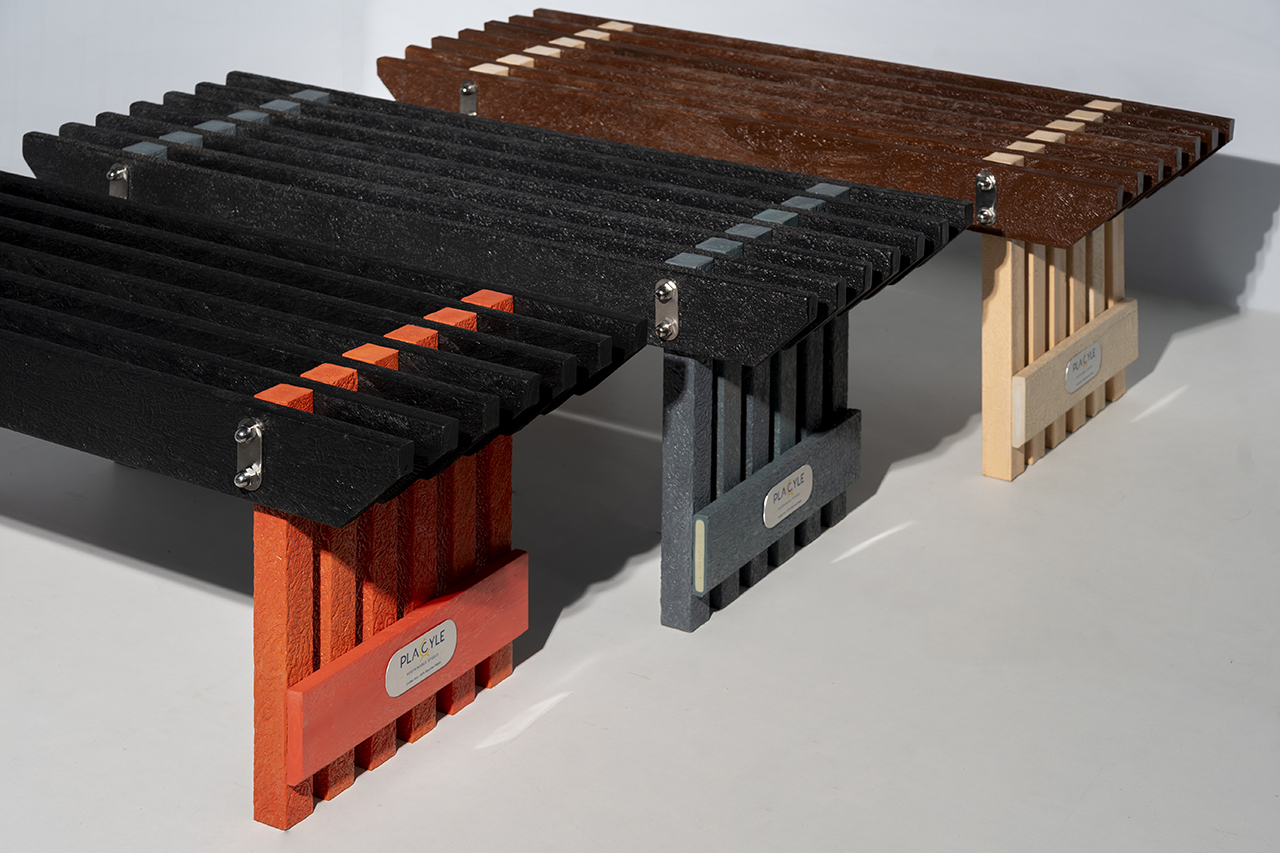 The Torii Bench by Placyle Follows the Path of the Sun