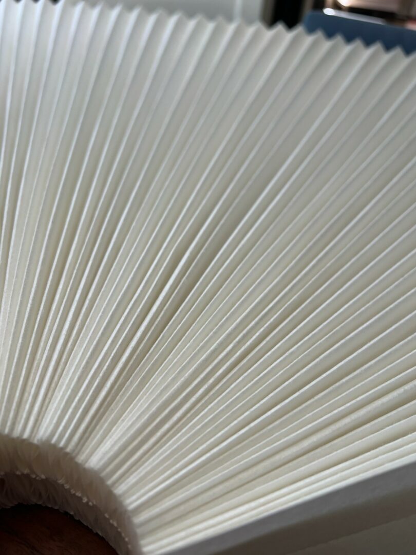 folded sheets of paper