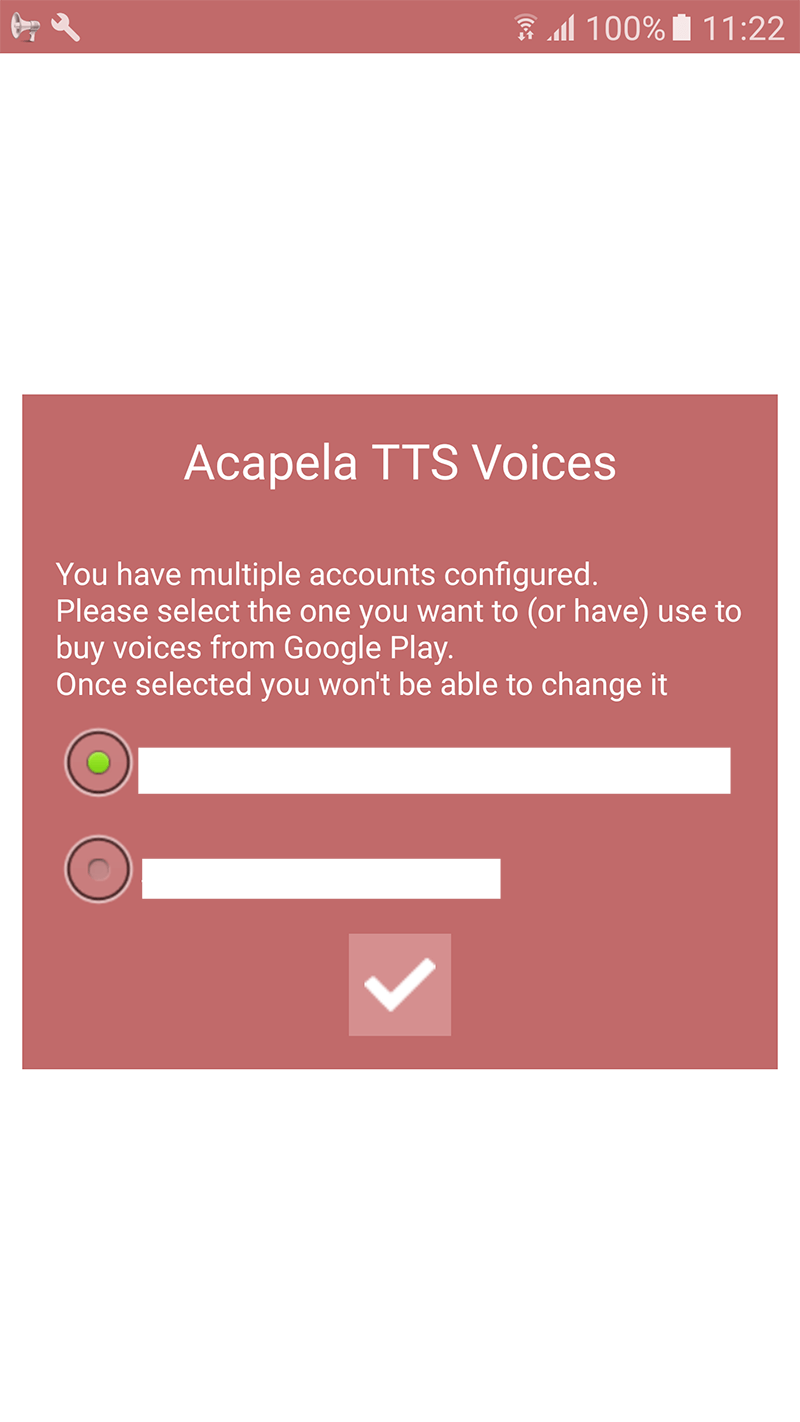 Acapela TTS Voices - Google Play - installation infos 1